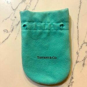 4️⃣for20 Authentic Tiffany & Co Jewelry Dust Travel Bag Drawstring Luxury Mint